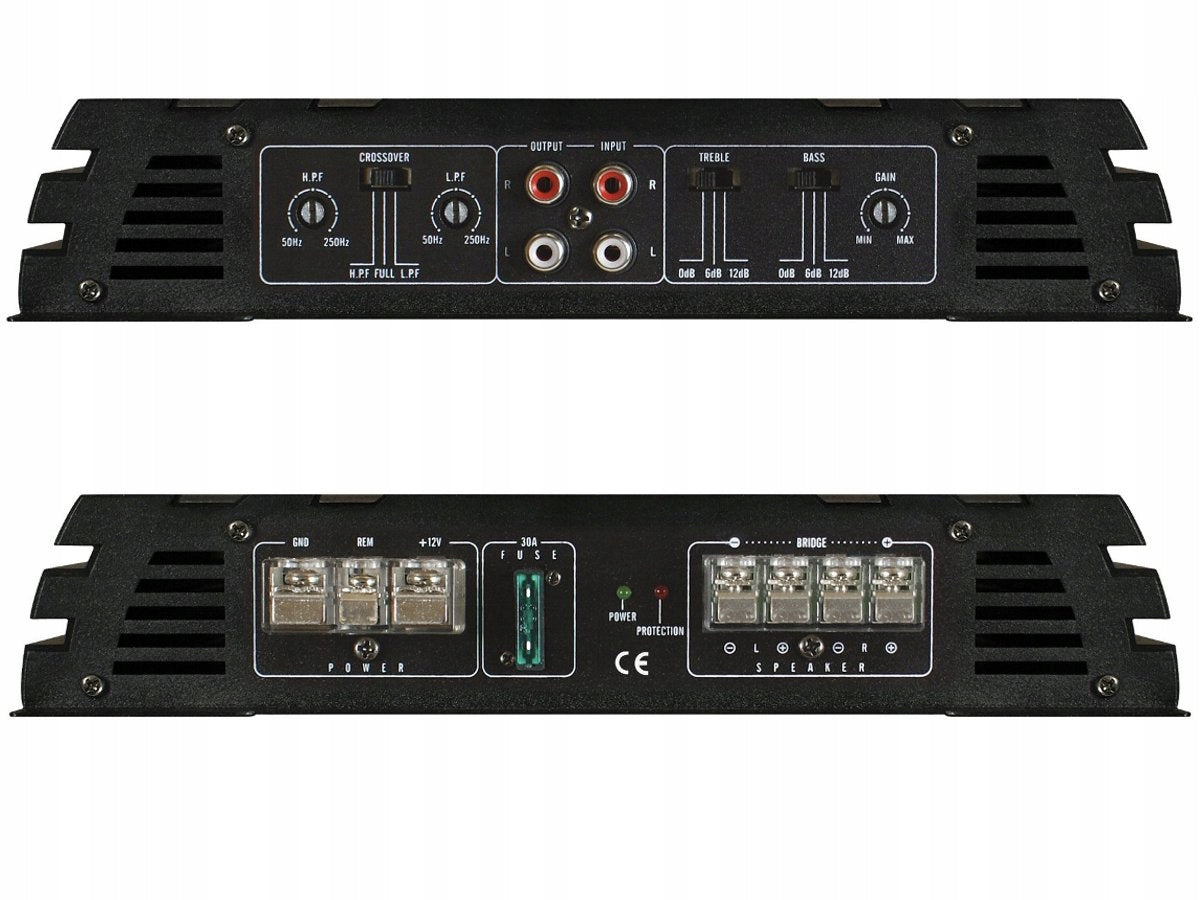 Amplifier Crunch GPX500.2 250W rms + RX10KIT cables + XTREME stickers Manufacturer code GPX500.2
