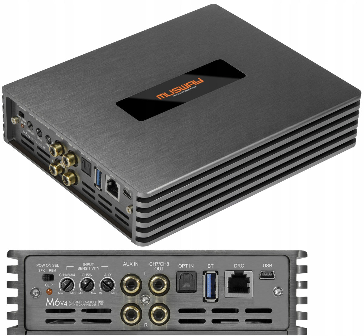 Amplifier MUSWAY M6 V4 DSP 8-channel 6x130W Class D High-End Audio Processor