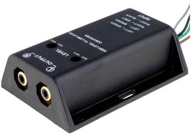 Amplifier activation adapter in radio without RCA output CINCH Audio Converter