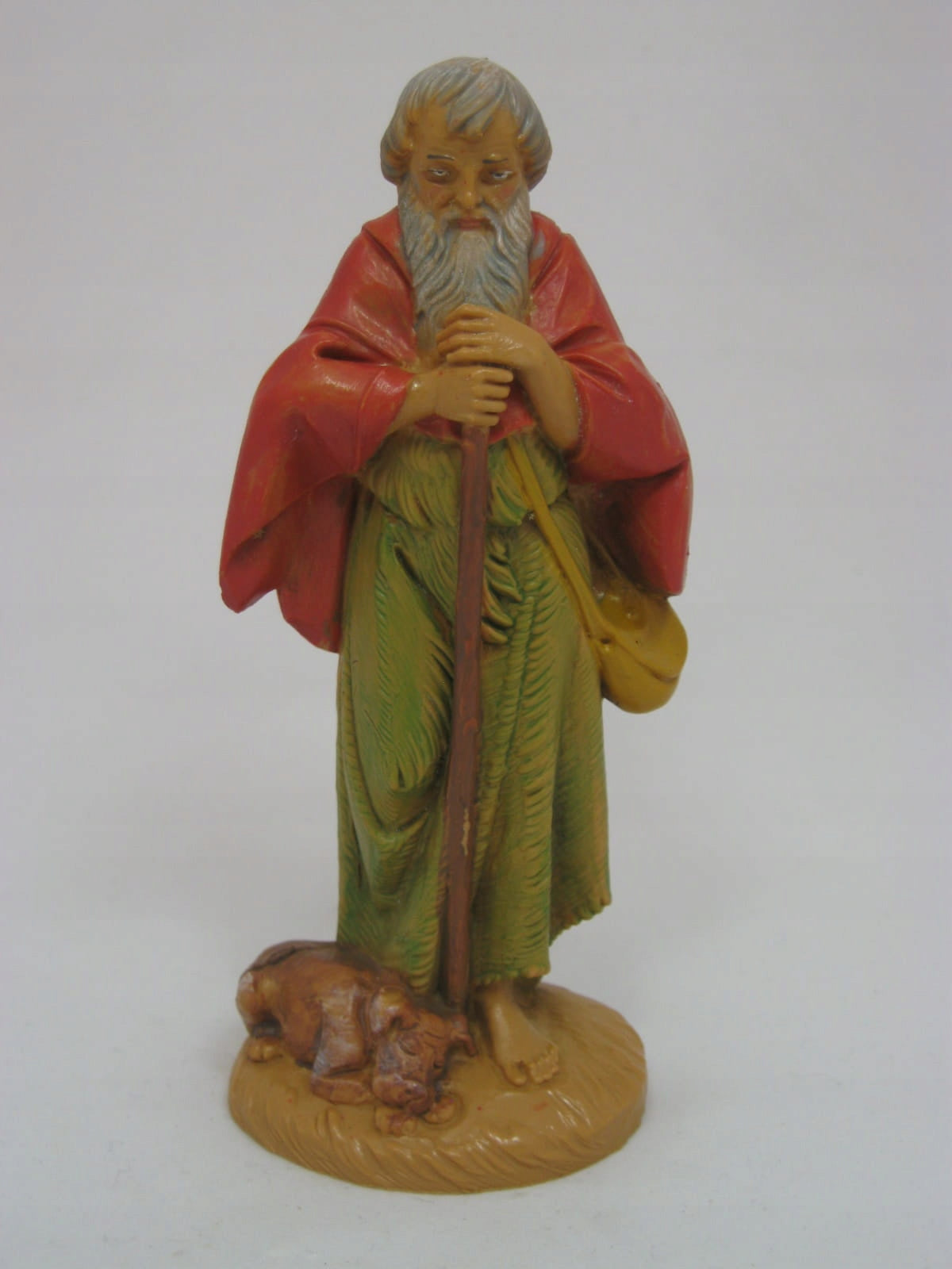 An old wanderer with a dog, for figures 12 cm - FONTANINI Theme character