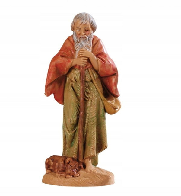 An old wanderer with a dog, for figures 12 cm - FONTANINI