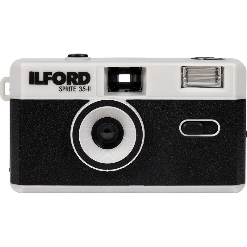 Analog camera Ilford Sprite 35 II Black - silver - Black and silver