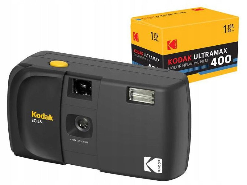 Analog camera KODAK EC35 Black + Film Kodak Ultra Max 24 Exp