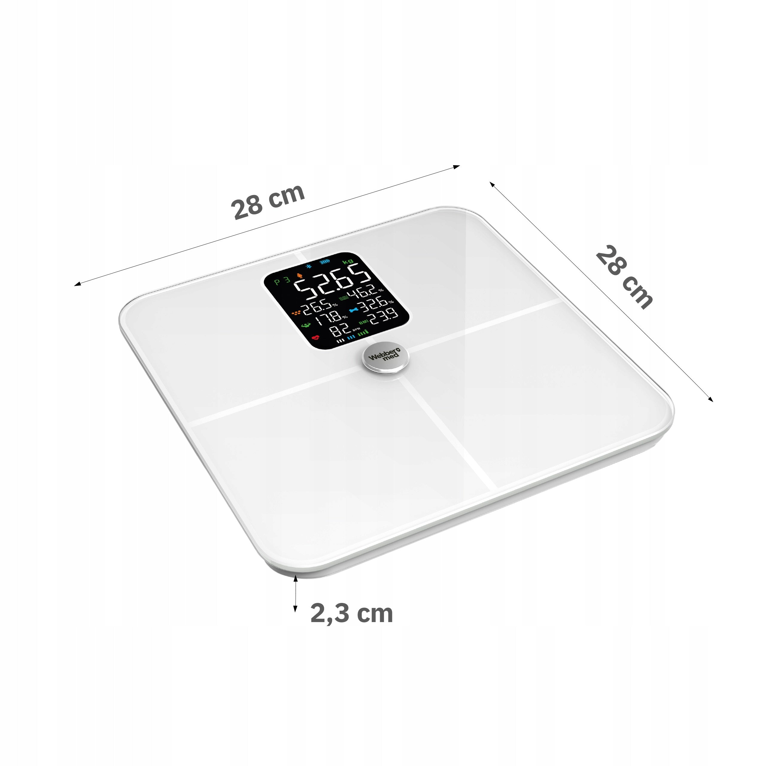 Analytical Bathroom Scale 16 Parameters Apple Health, Google Fit, IF1321B Manufacturer code 05IF1321B