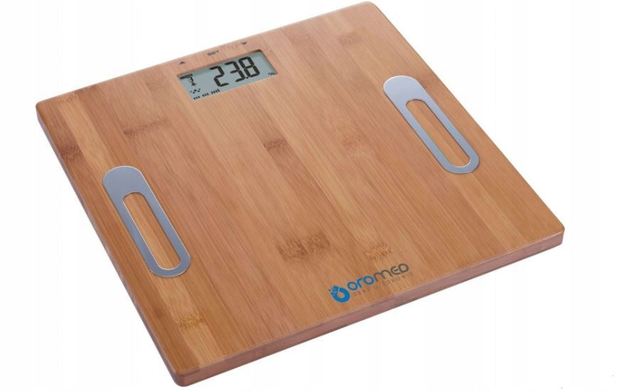 Analytical Bathroom Scale OROMED Oro Scale Bamboo Wood