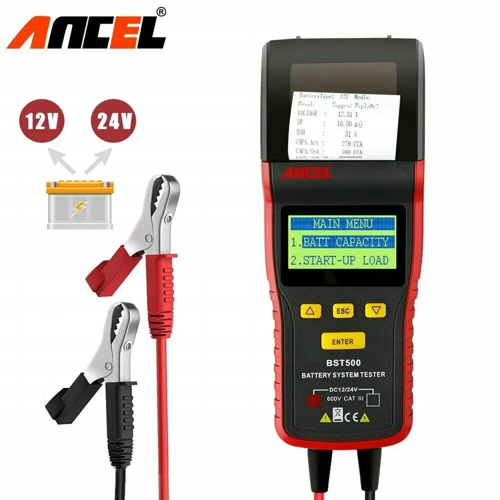 Ancel BST 500 12/24V AGM BATTERY TESTER EAN (GTIN) 0740501531923