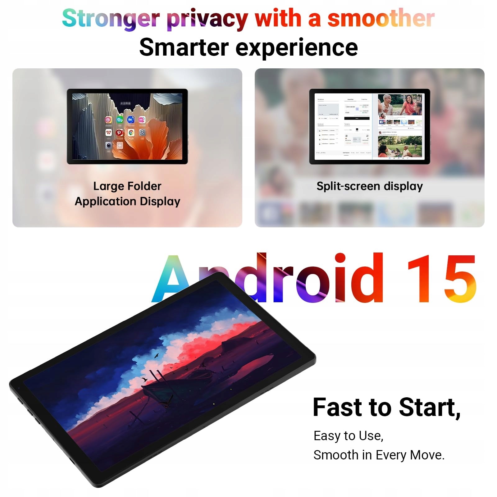Android 15 Tablet 10"- 20GB+64GB ROM to 1TB 800×1280 IPS Dual Cameras Packaging status original