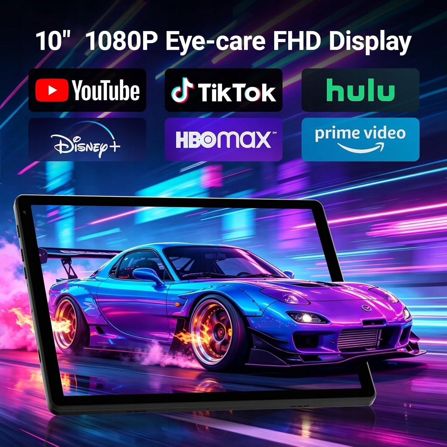 Android 16 Tablet 10" 20GB+64GB WiFi 6 HD IPS Fast WiFi 6 BT 5.4 for Study Manufacturer code KB1001