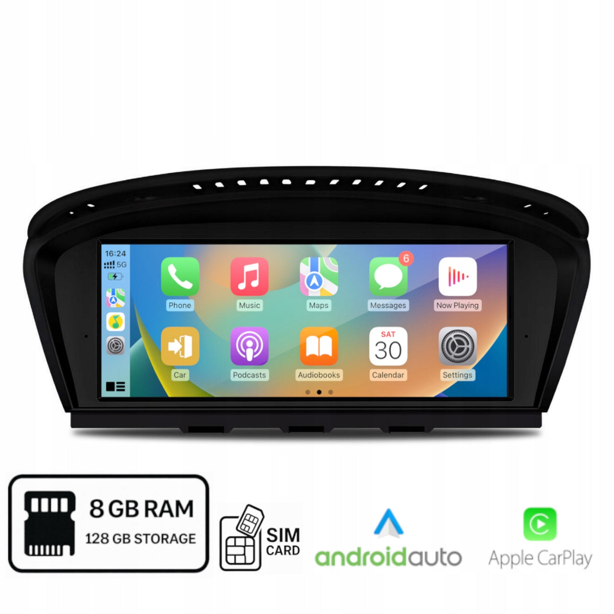 Android Radio for BMW E60 E90 CCC / Android Auto Carplay Wi-Fi SIM 8+128 GB