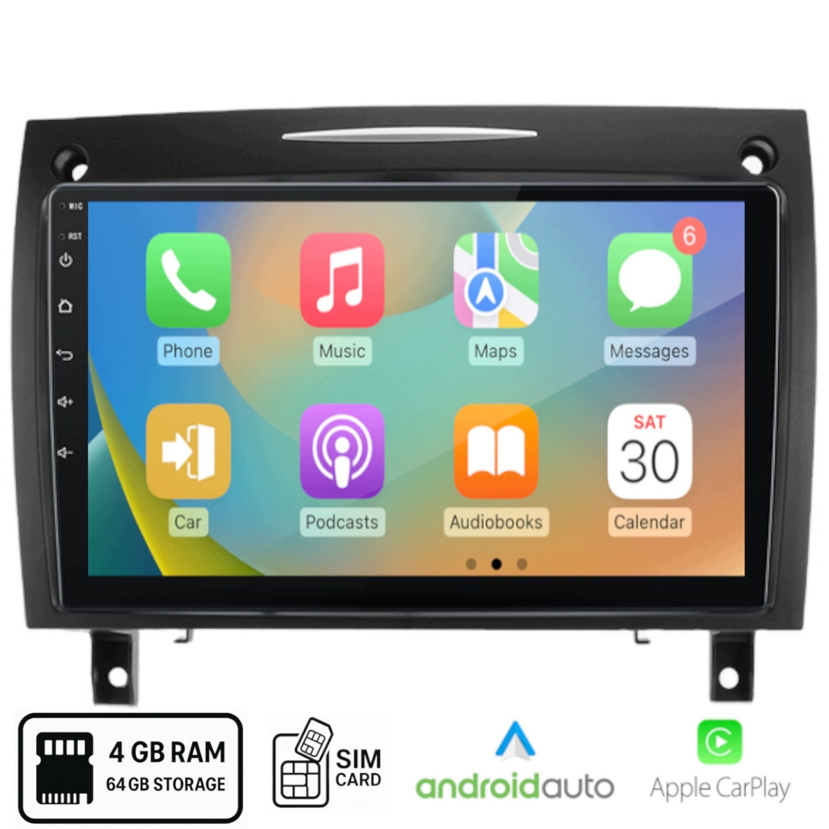 Android Radio for Mercedes-Benz SLK R171 (2004-2011) Carplay 4+64 GB