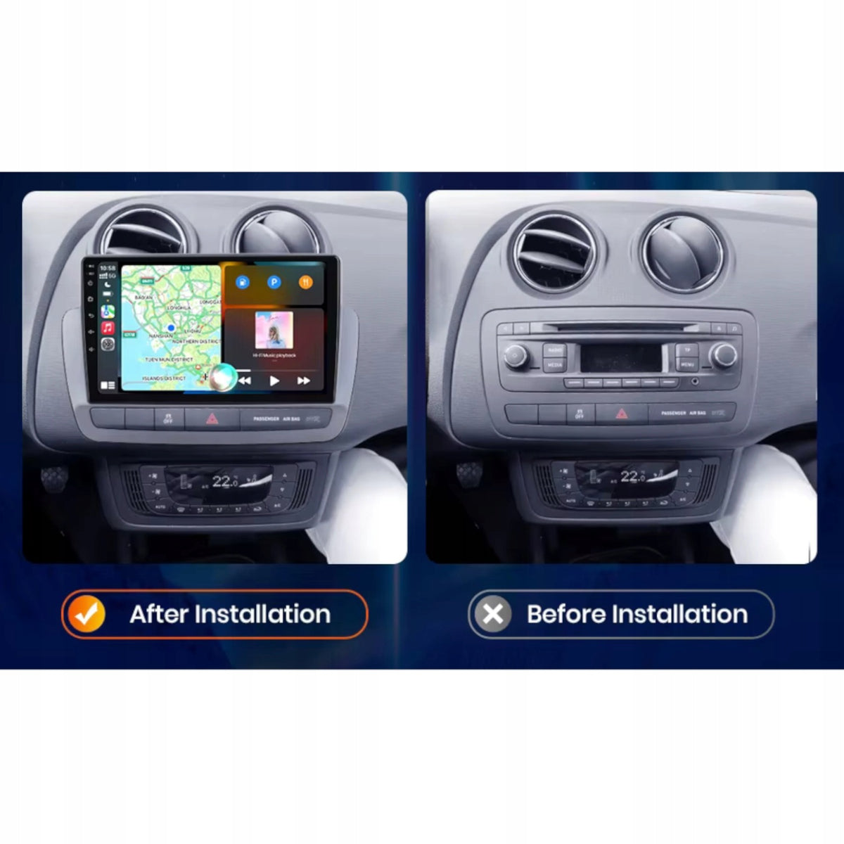 Android Radio for Seat Ibiza 6j (2012-2015) Carplay Android Auto WiFi Manufacturer code Android do Seat Ibiza 6j (2012-2015) Carplay