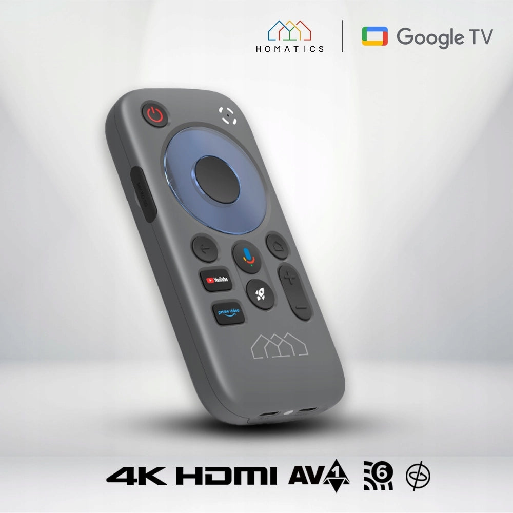 Android SMART TV Homatics Pocket TV 4K WiFi6 Google Assistant Portable Box Manufacturer code THPOCKET