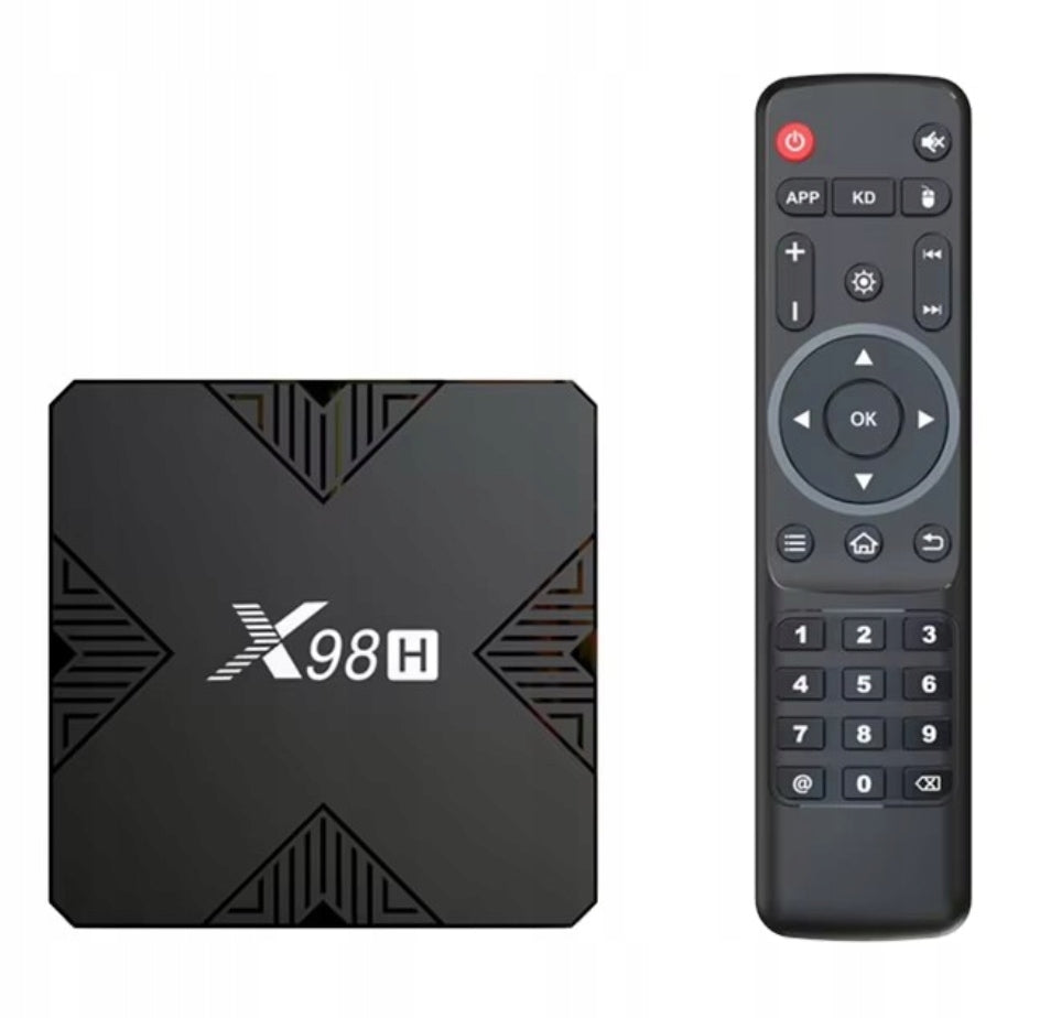 Android TV Box X98h 12.0 HD 4K WiFi6 BT 5.0 4GB /32GB HDMI USB Decoder KODI