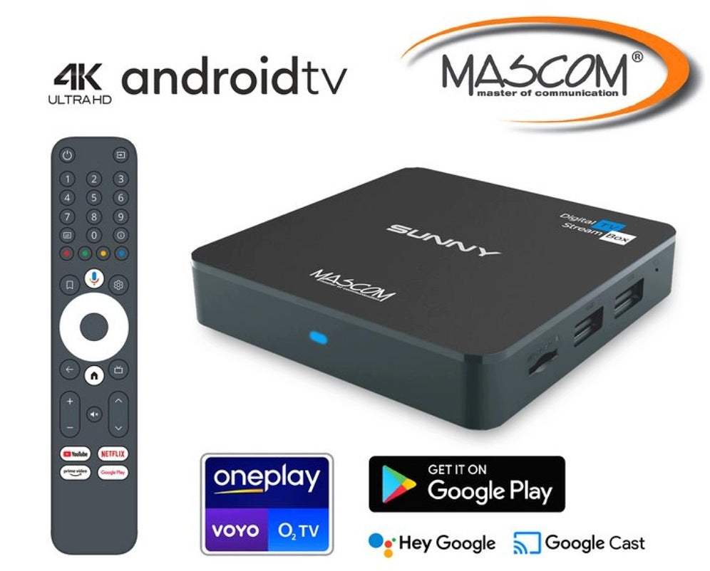 Android TV box Mascom Sunny 2GB / 16 GB Manufacturer code SUNNY