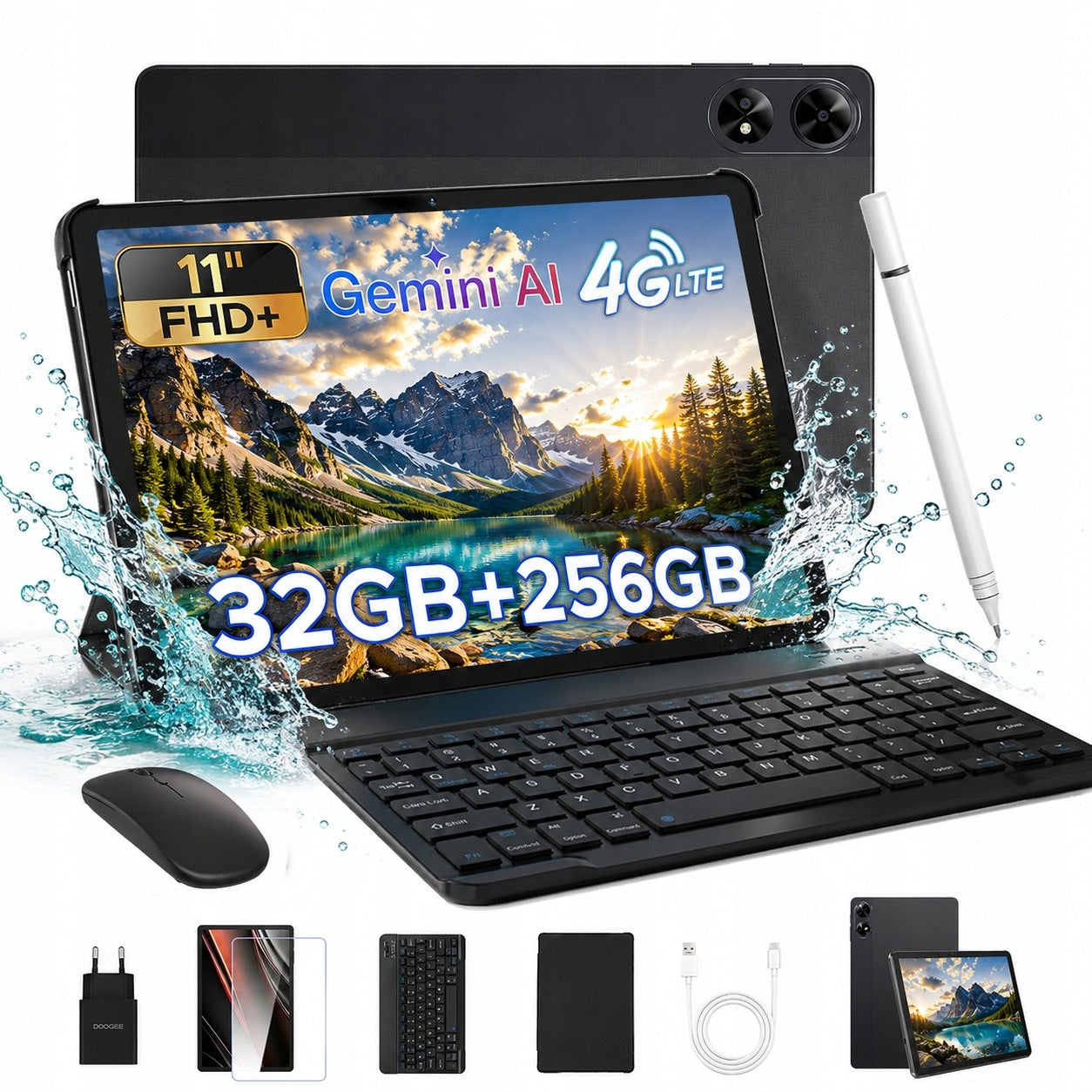 Android tablet DOOGEE TabG6+11” 32+256G 8000mAh 90Hz/4G LTE/Keyboard/Mouse
