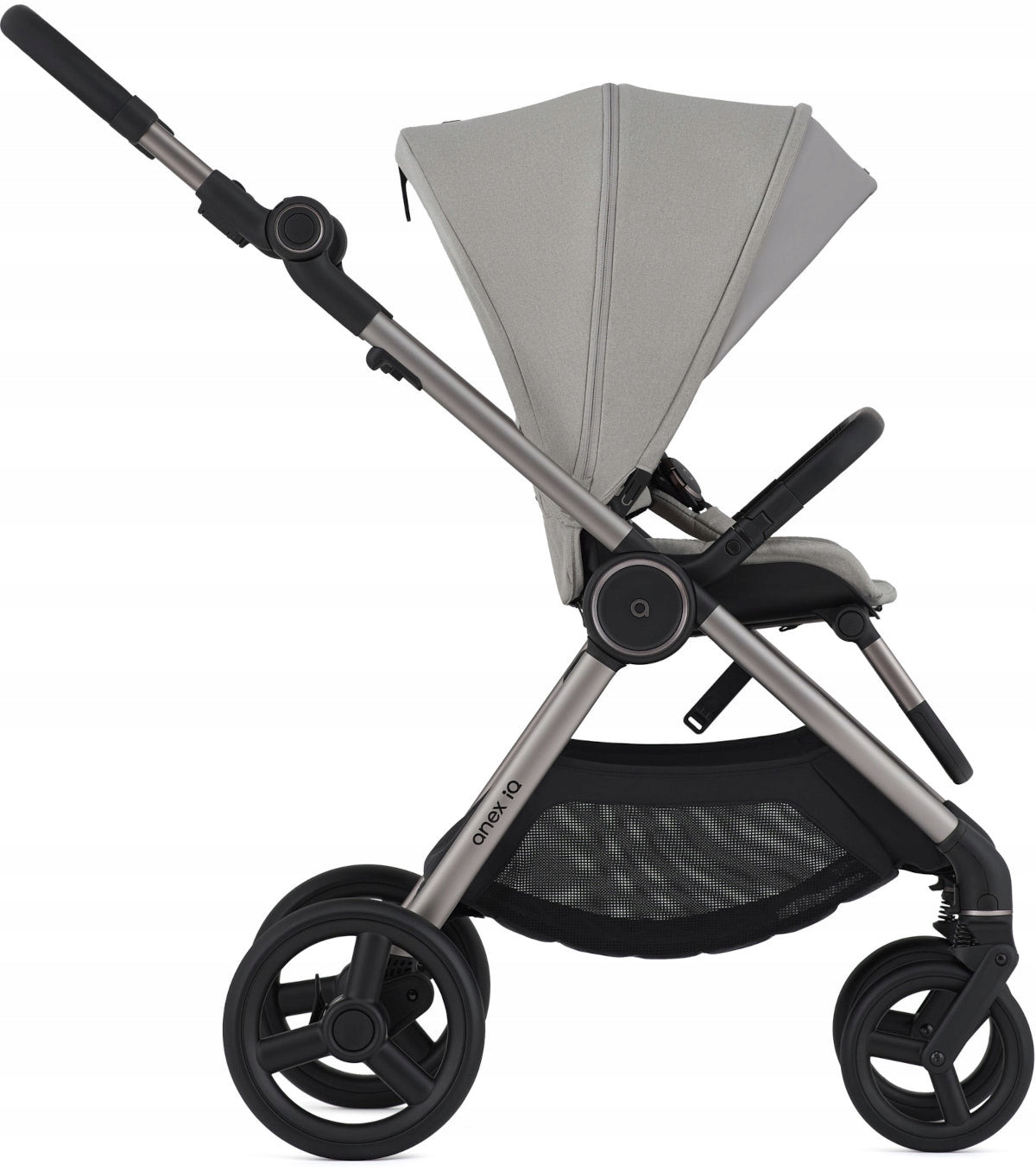 Anex IQ Innovative Stroller Multifunctional Stroller Set 2in1 Gondola Silve Packaging status original