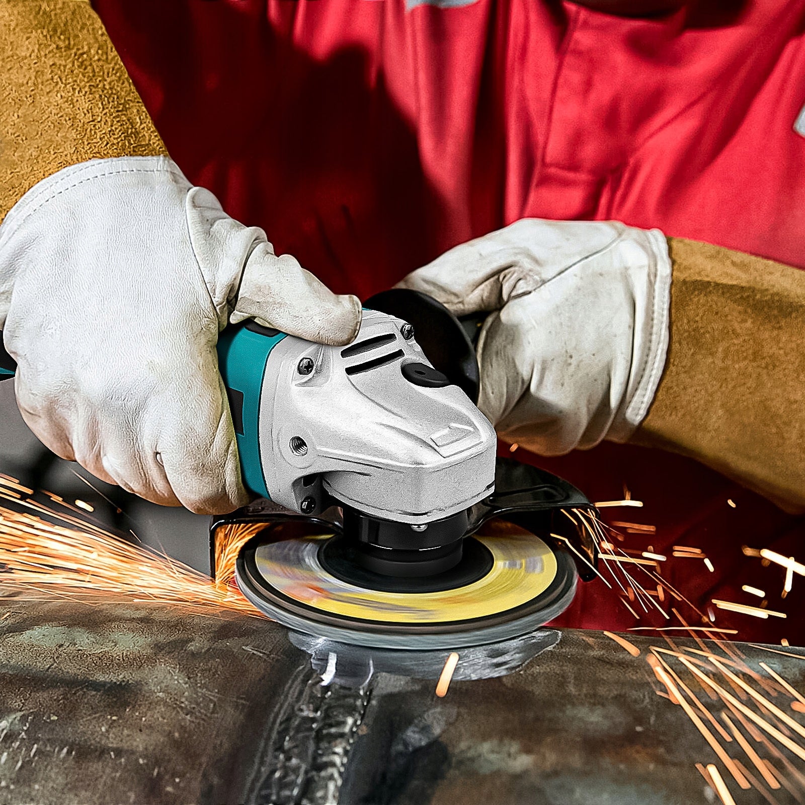 Angle Grinder Cordless 125mm, Brushless, For Cutting Polishing, 2xAKU Packaging status original