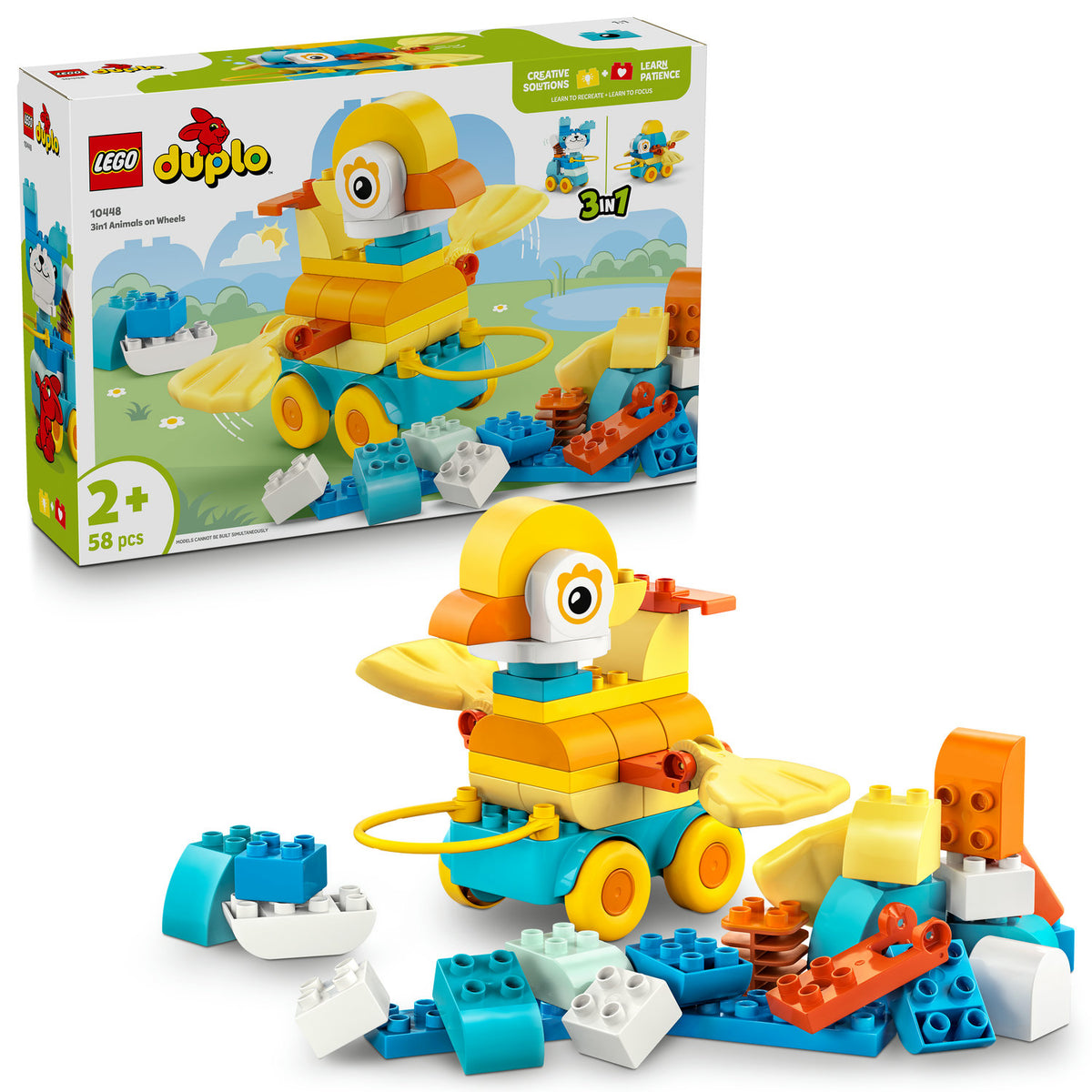 Animal Blocks On Wheels 3 in 1 LEGO DUPLO 10448