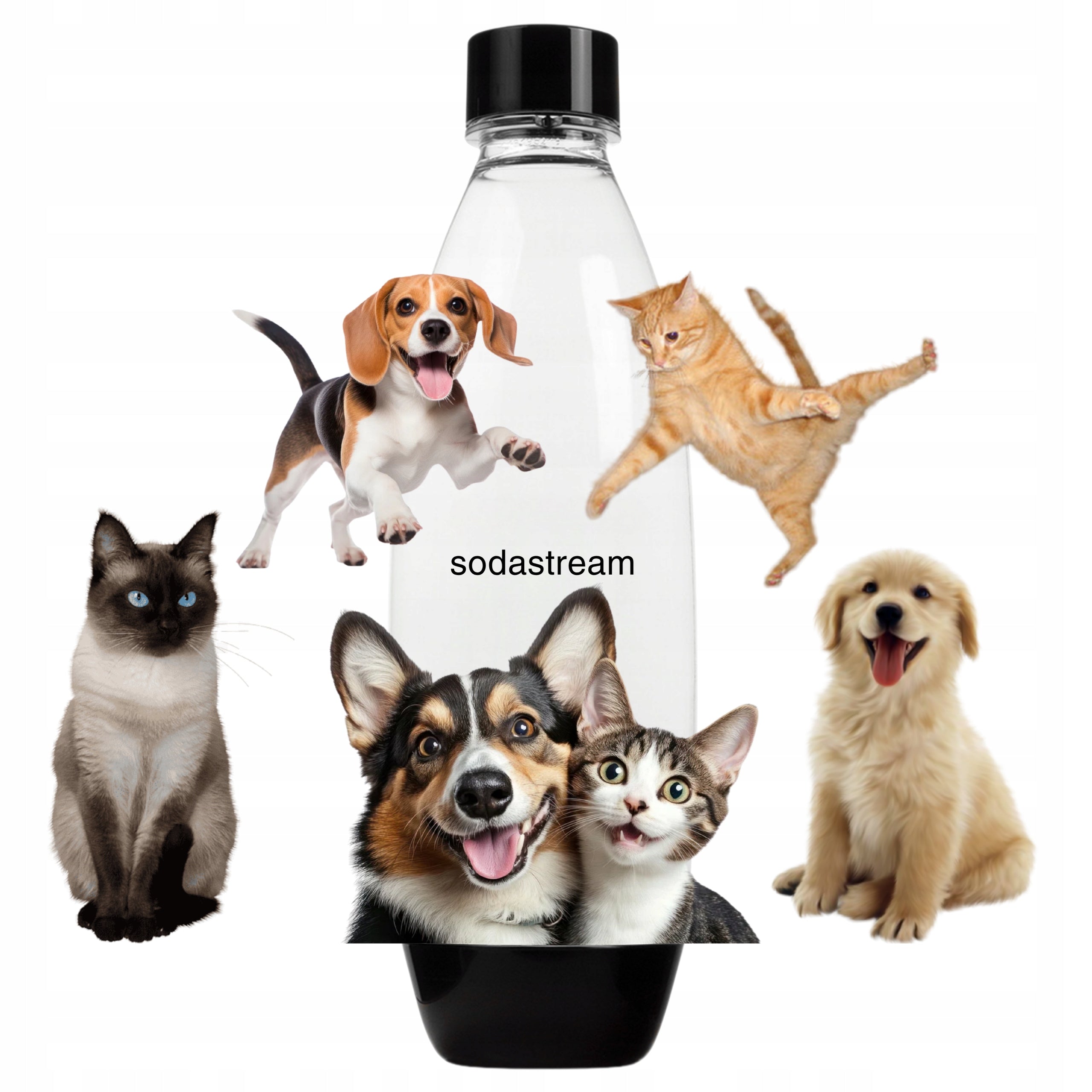 Animal Bottle Cats and Dogs SodaStream for Animal Lovers Gift