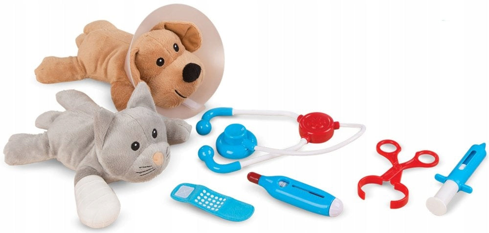 Animal Clinic Veterinarian Set of 2 plush toys Accessories Melissa & Brand Melissa & Doug