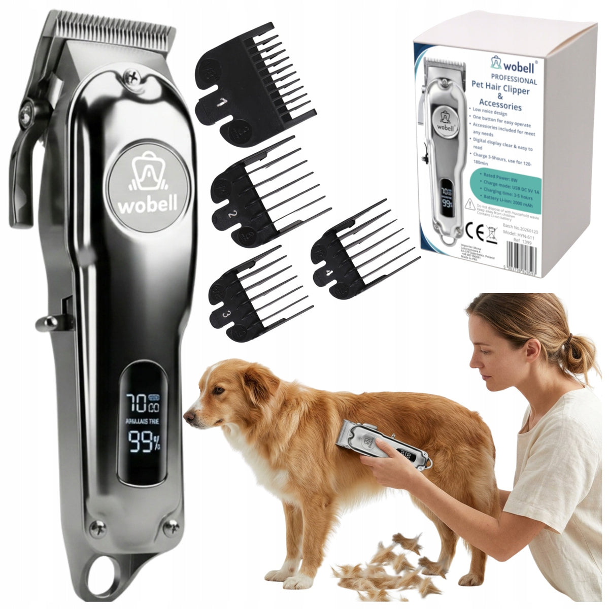 Animal clipper for cat dog shaver quiet professional Packaging status original
