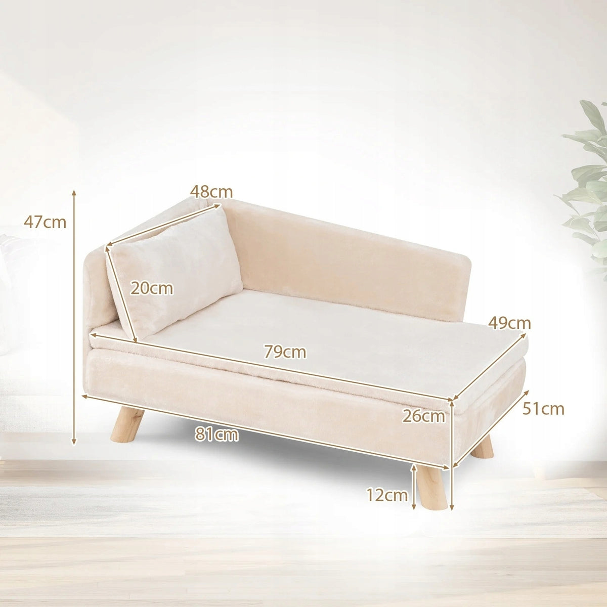 Animal playpen in the form of a sofa Playpen for dogs Cat bed Manufacturer code PS7886WH