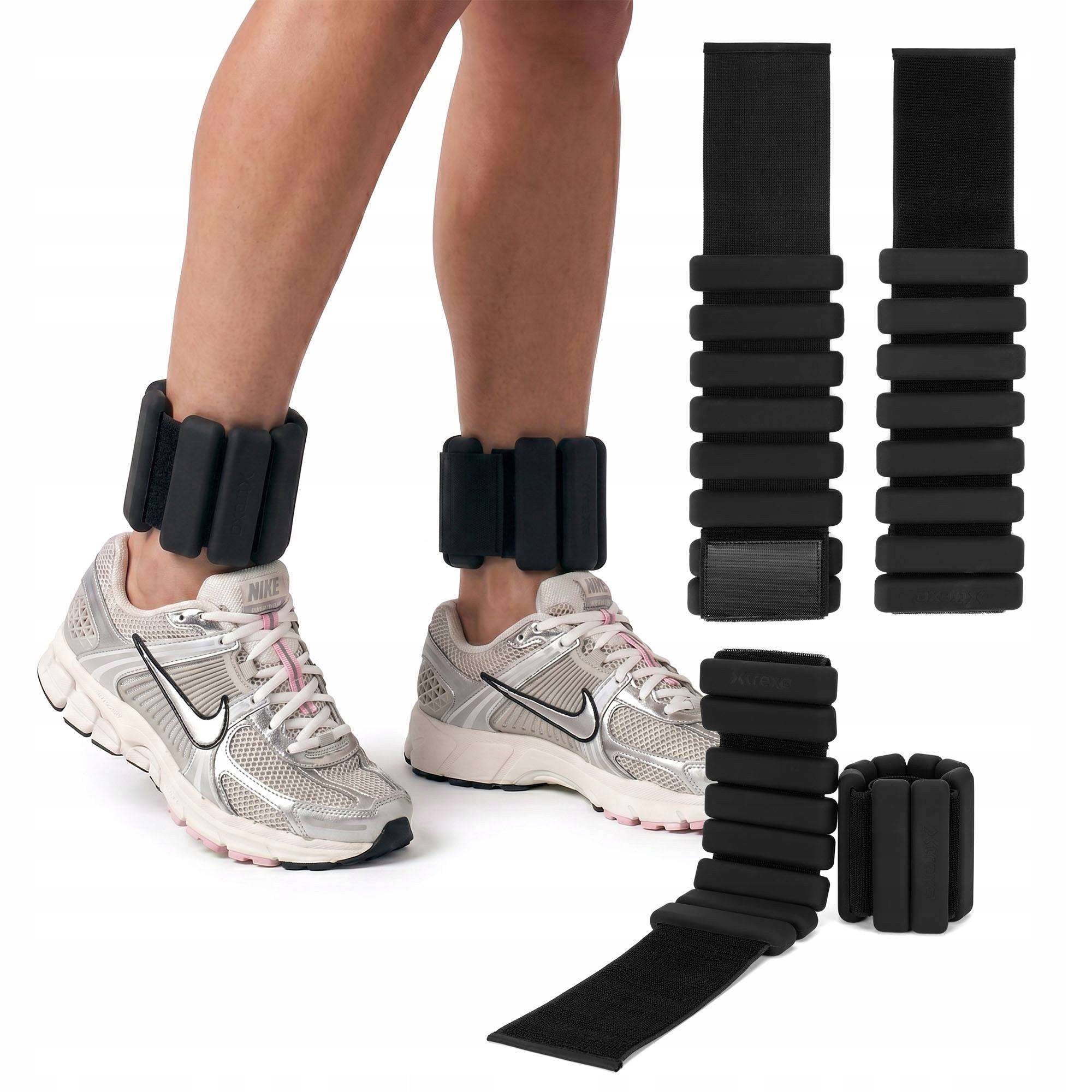 Ankle and wrist weights XTREXO SCULPT 2 x 1.5 kg black FITNESS