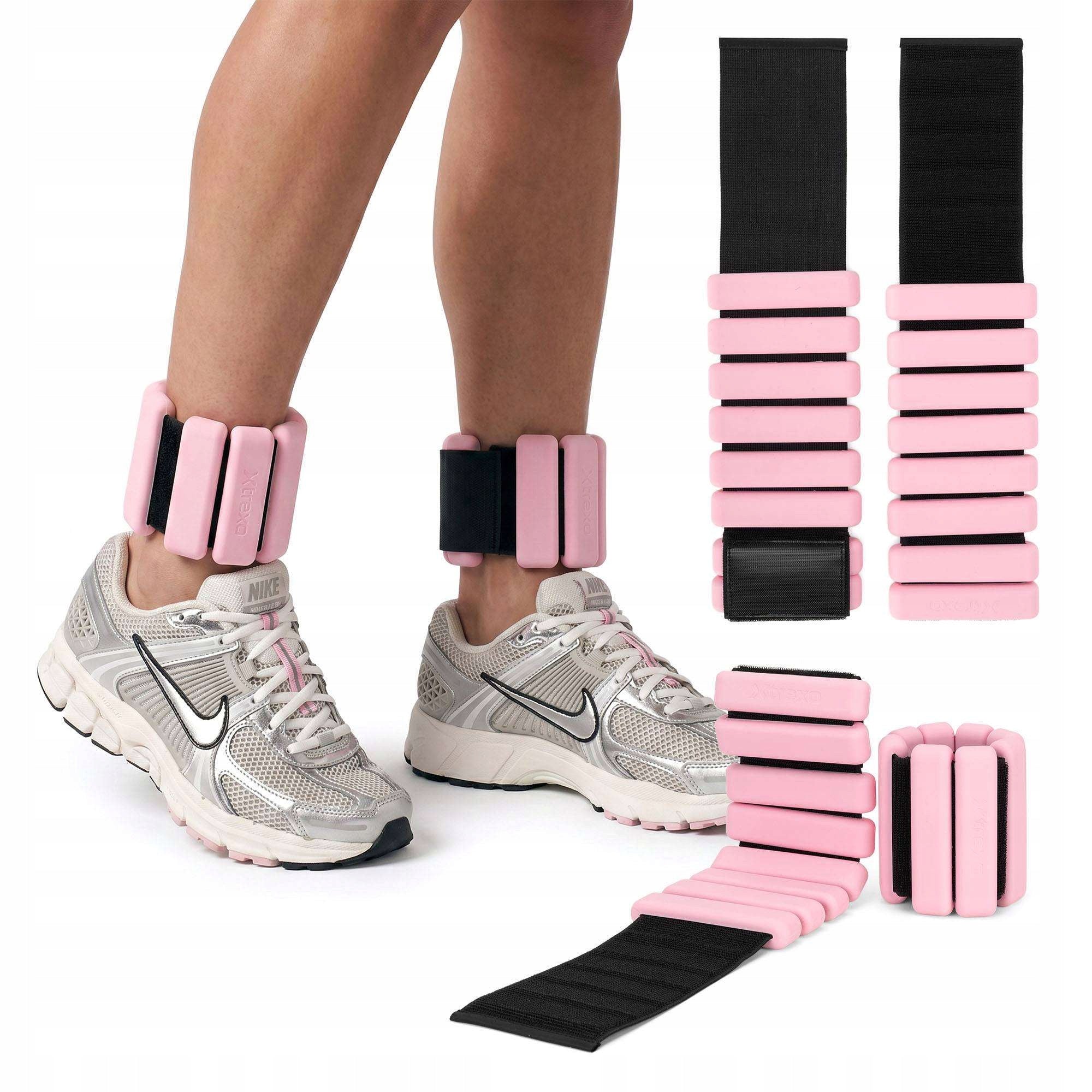Ankle and wrist weights XTREXO SCULPT 2 x 1.5 kg pink FITNESS