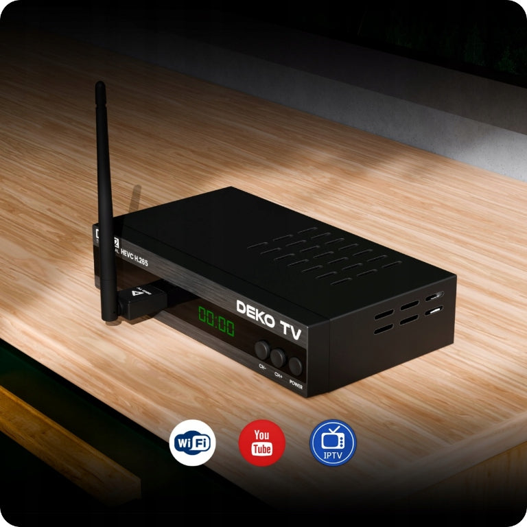 Antenna Adapter WiFi USB Deko TV Wi fi for decoder PC Laptop DekoTV DEKO Manufacturer code Antena Wewnętrzna USB WiFi Do Dekodera Tunera