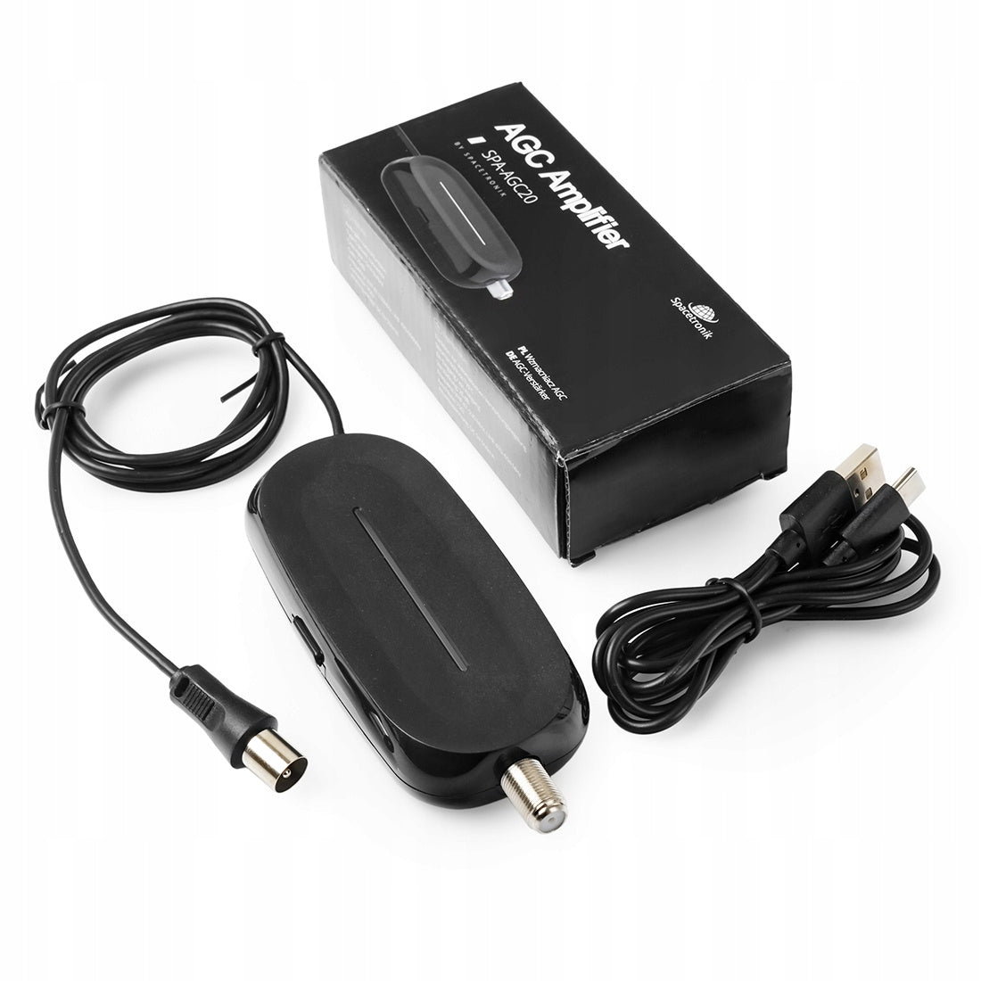 Antenna amplifier SMART DVB-T2 AGC 20dB 5V Spacetronik signal