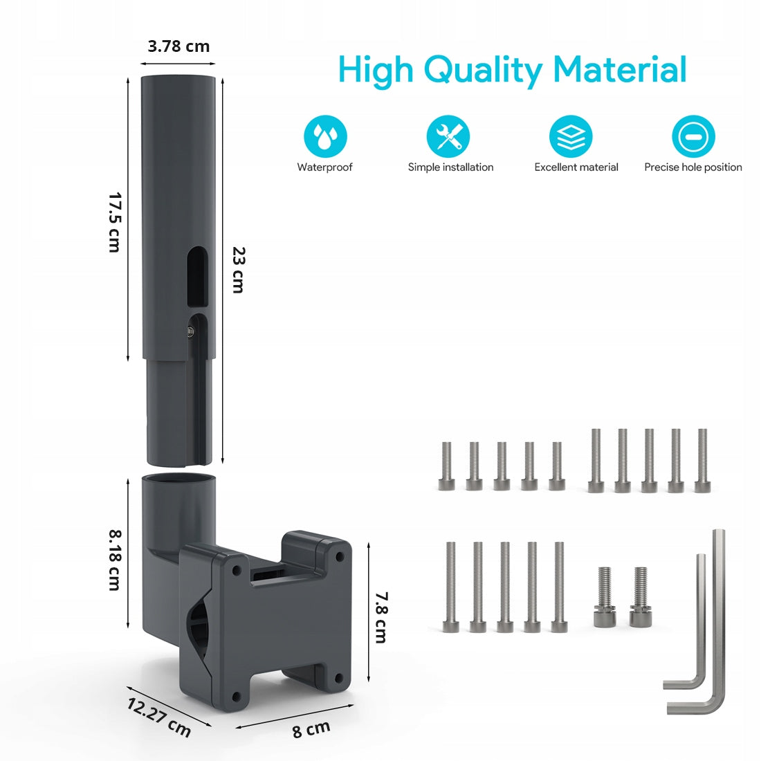 Antenna holder Starlink Mini 90 kg LOAD Spacetronik aluminium EAN (GTIN) 5907100091066
