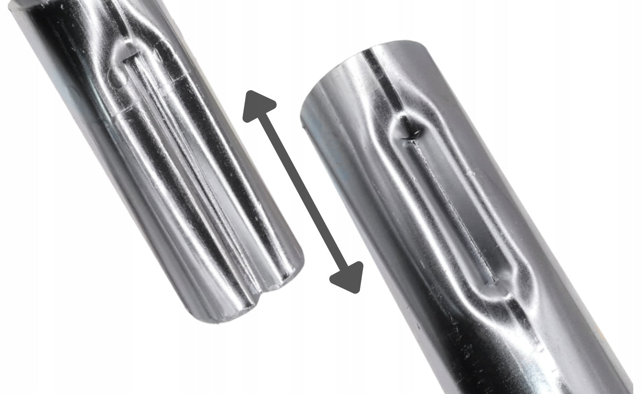 Antenna mast 1m folding galvanized steel 100cm cap Luxon Manufacturer code M0100