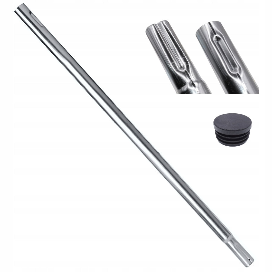Antenna mast 1m folding galvanized steel 100cm cap Luxon