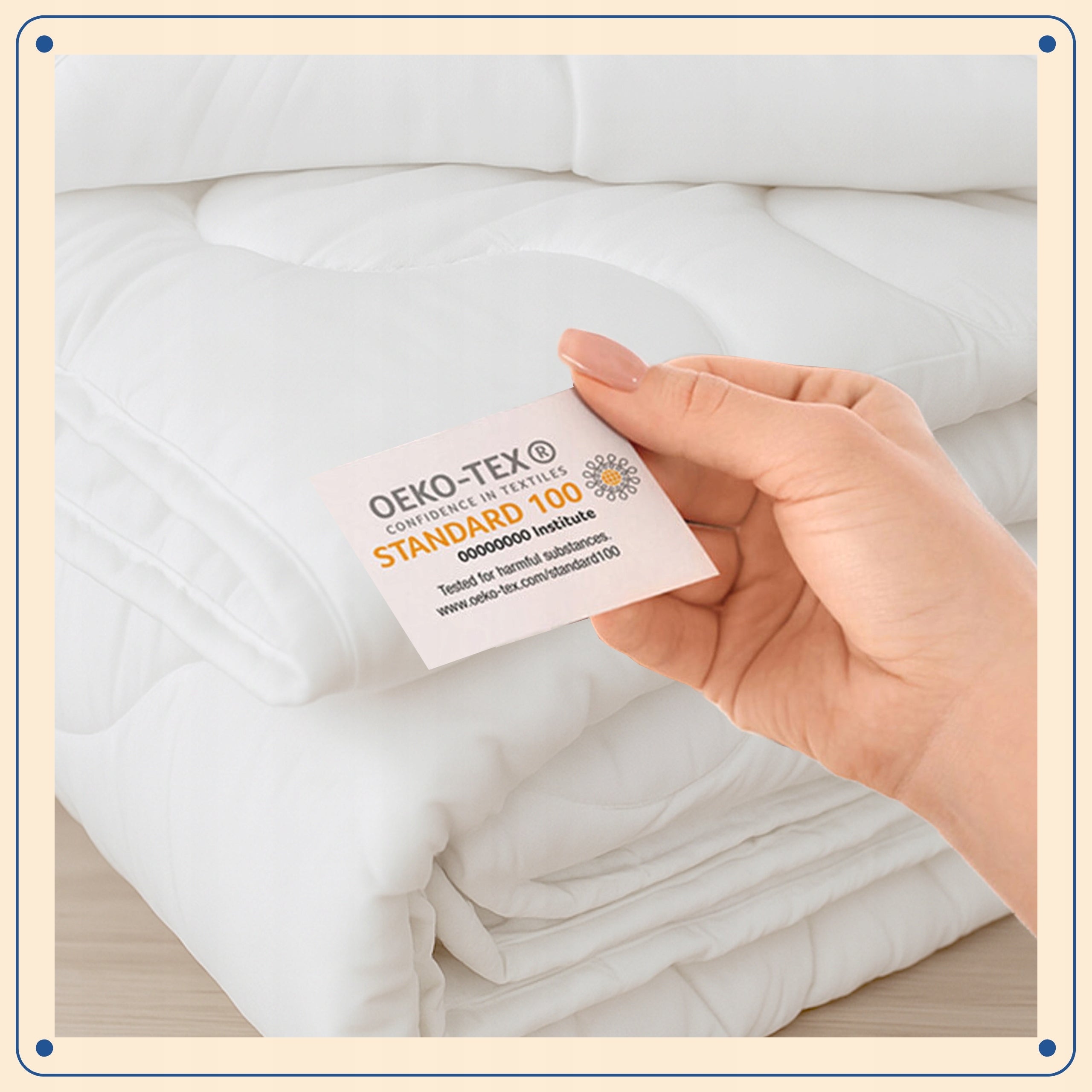 Anti-Allergic Quilt Year-round 140x200 + 2 Pillows 70x80 Premium Set Manufacturer code komplet kołdra 140x200 i pikowane poduszki