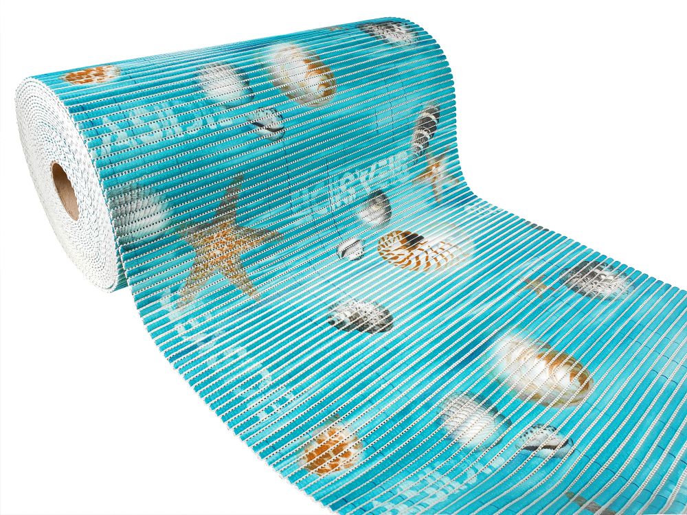 Anti-Slip Floor Rug Mat For Bathroom Wide 65cm Shell Pattern Product width 65 cm