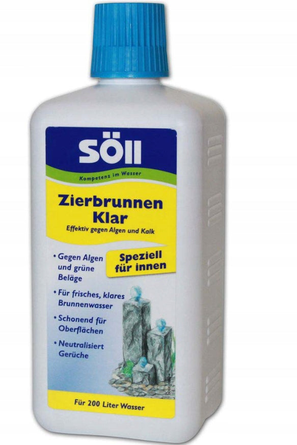 Anti-algae agent for indoor fountain SÖLL ZierbrunnenKlar 0,5L /1,250L water