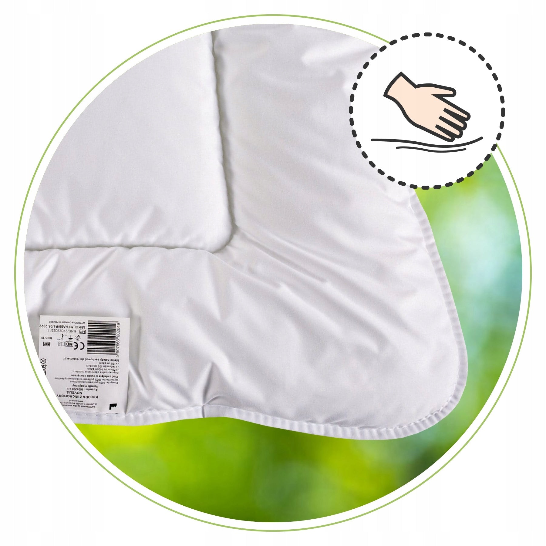 Anti-allergic quilt 160x200 Novelis MEDICAL quilted HOTEL year-round Manufacturer of a medical device AMW