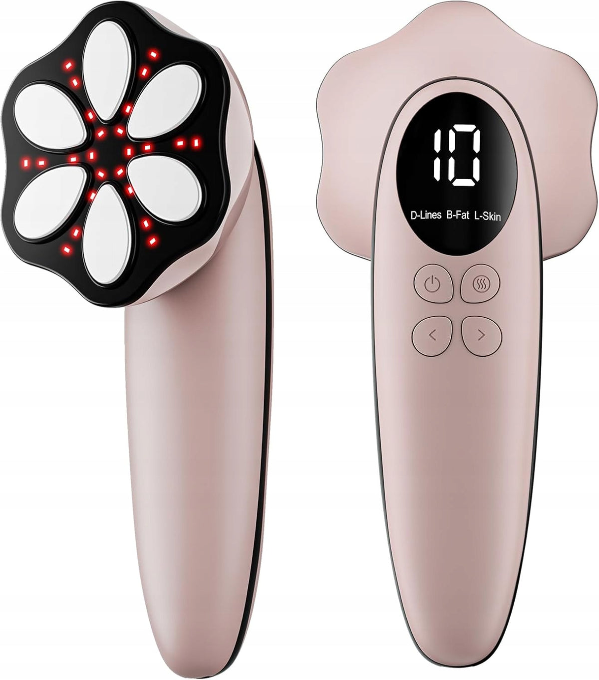 Anti-cellulite massager with 6 massage heads for abdomen, waist, shoulders