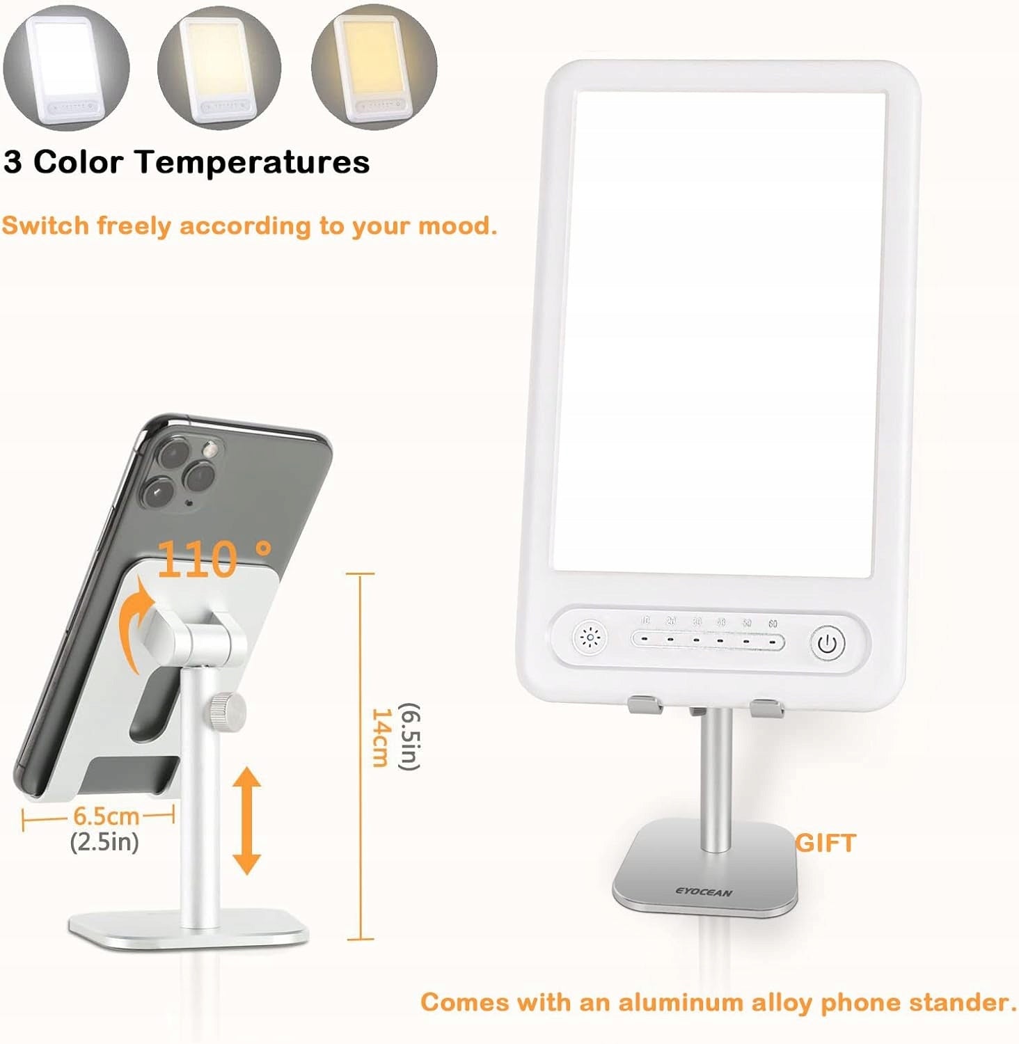 Anti-depressant lamp 10000lux Daylight anti-depressant white lamp Manufacturer code 6900535141985