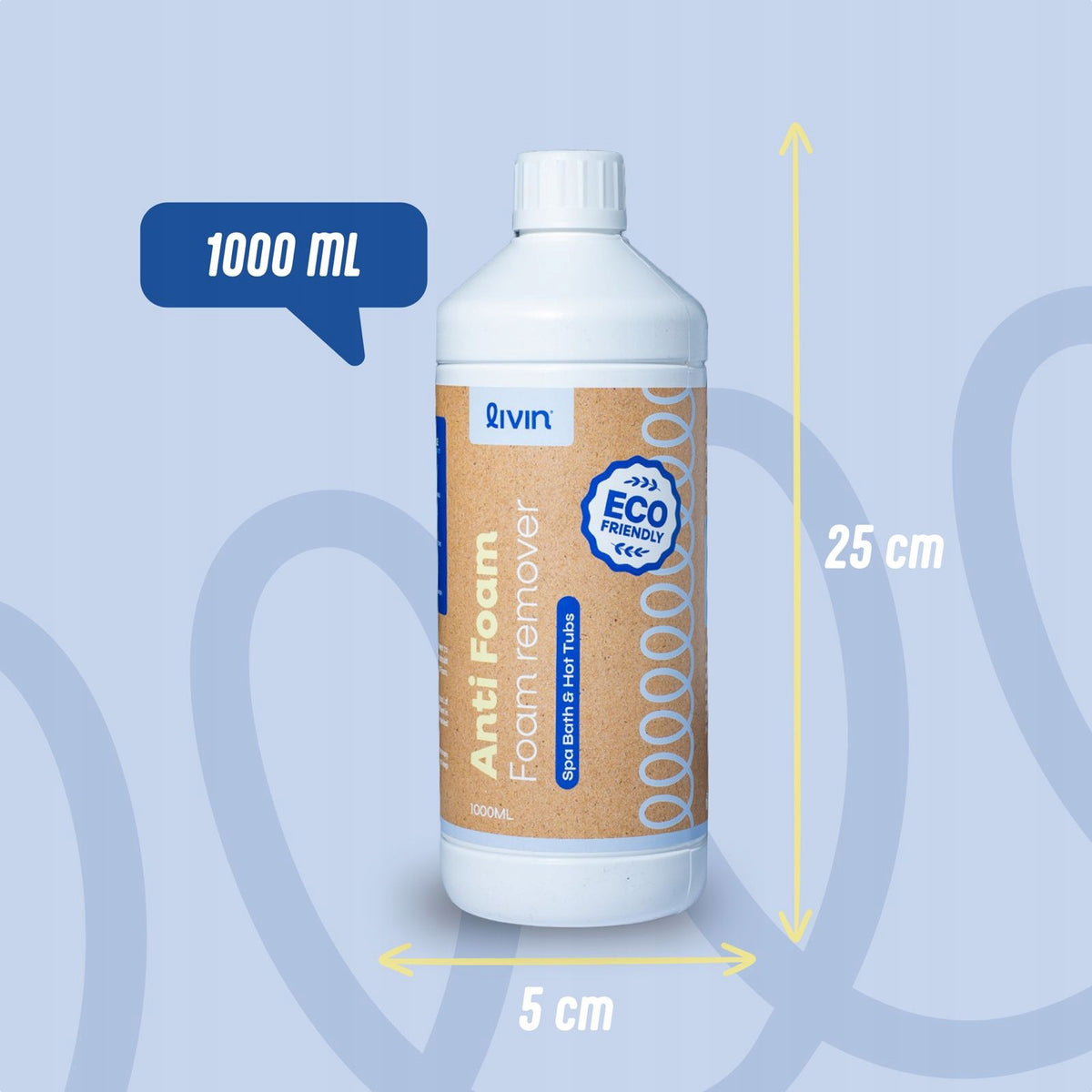 Anti foam skimmer for jacuzzi SPA LIVIN' Anti Foam 1L Packaging status original