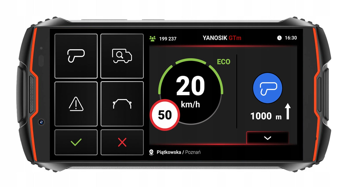 Anti-radar YANOSIK GTM 2.0 LATEST VERSION + Subscription 3 YEARS + HANDLES Manufacturer code yanosik gtm antyradar