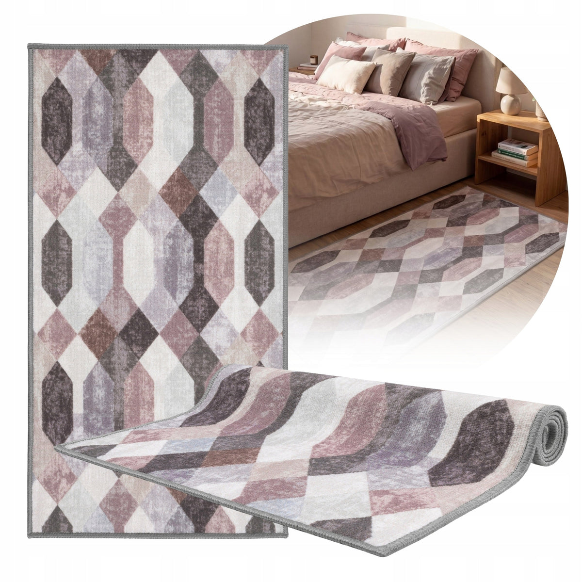 Anti-slip Sidewalk For Corridor 80x150cm Solid Soft Carpet For Kitchen