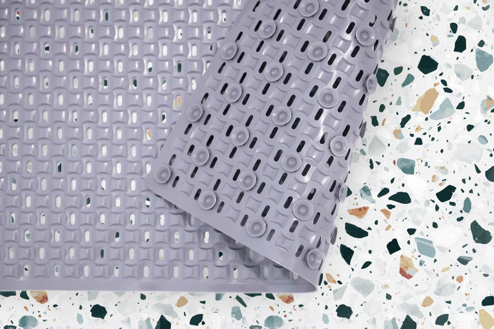 Anti-slip mat for bathroom shower tray WC rubber TPE GREY STRAIGHT Manufacturer code ML1859X