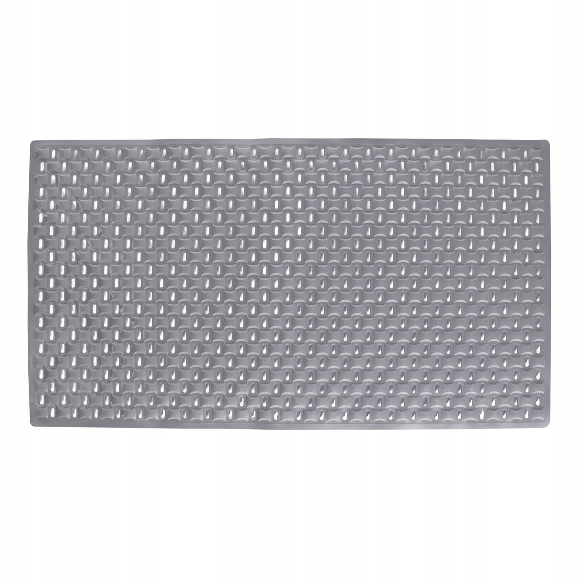 Anti-slip mat for bathroom shower tray WC rubber TPE GREY STRAIGHT