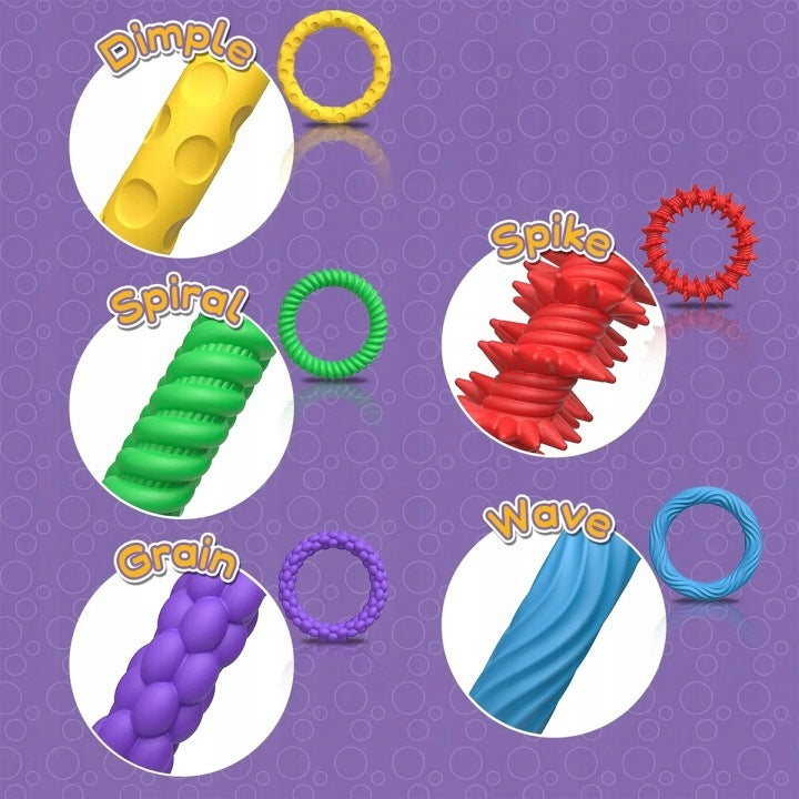 Anti-stress sensory bracelet: set of 5 gadget for school Manufacturer code 33821