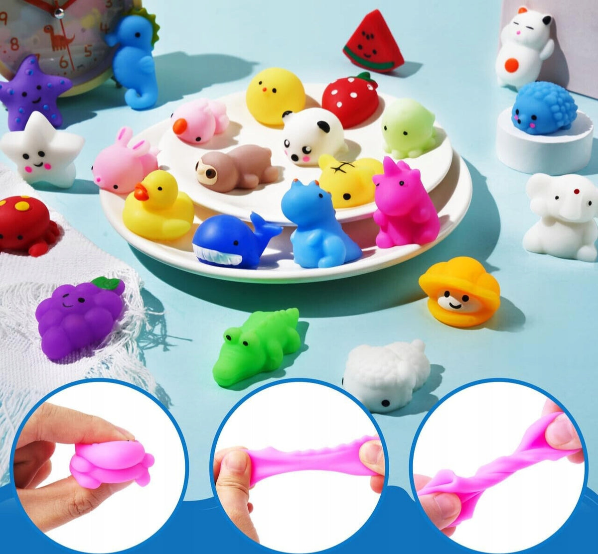 Antistress Squishy Toy Squishy Sensory Set Monkey Mochi Animals x 25 Packaging status original