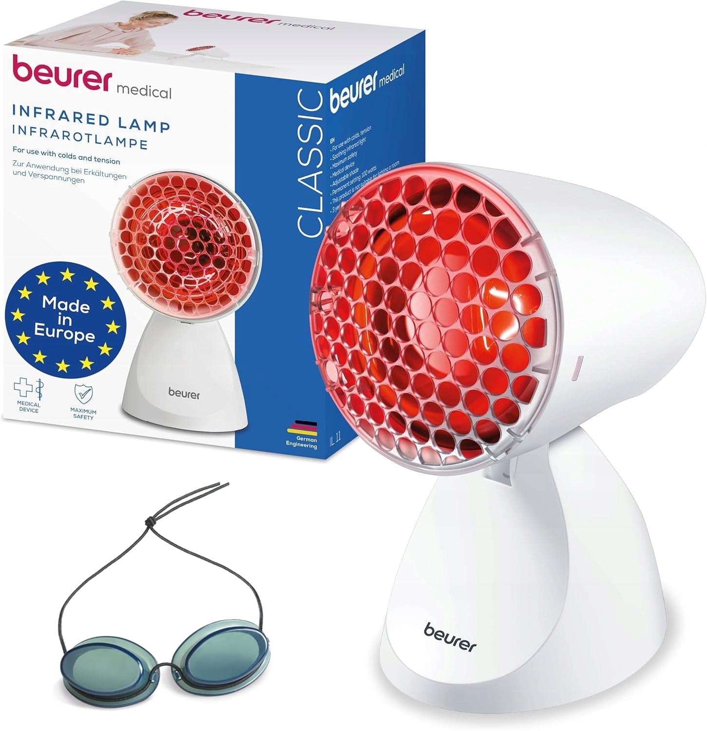 Antydepresyjna lampa na podczerwień BEURER IL 11 Biała 100W