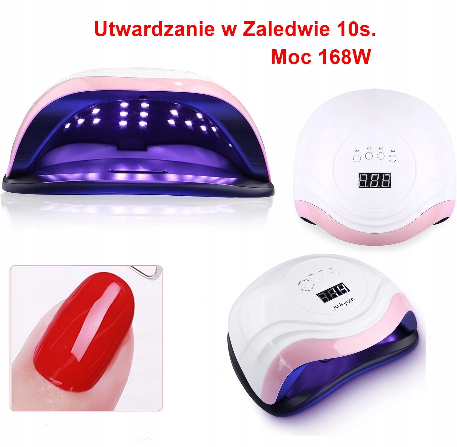 Aokyom V7 Nail Lamp 160W 36 Diode UV LED Professional EAN (GTIN) 4943718092379