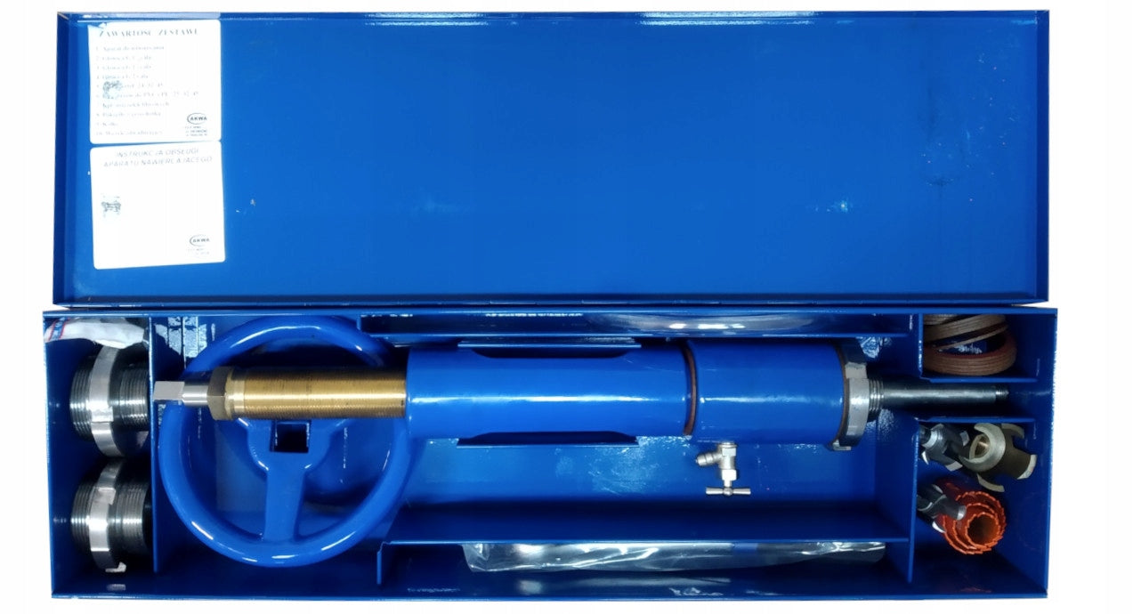Apparatus for drilling pipelines under pressure Brand Akwa