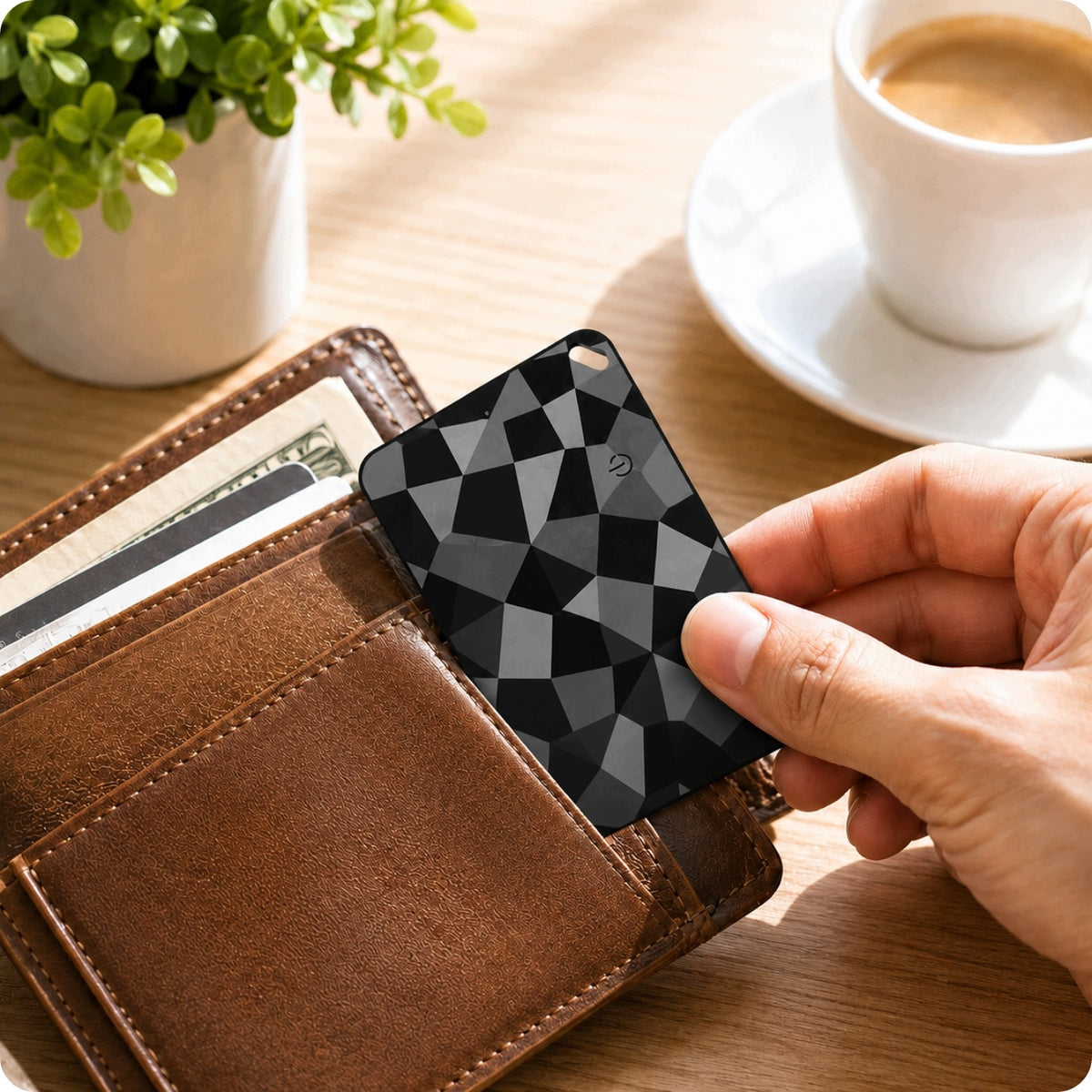 Apple Google Find My Tracker Card for Keys, Backpack, Wallet Model K18 Dual Apple Find My Google Find My